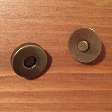 5 Magnetknöpfe - bronzefarben