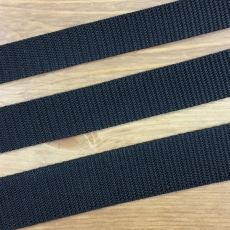 Gurtband 20 mm breit - schwarz