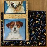 2 Fat Quarter - Hundeportraits